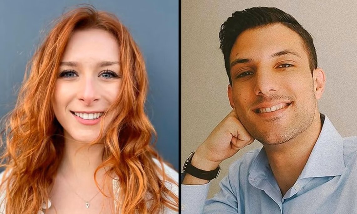 Skjermbilde fra X. Yaron Lischinsky, 30, and Sarah Milgram, 26 Skjermbilde fra X. Yaron Lischinsky, 30, and Sarah Milgram, 26