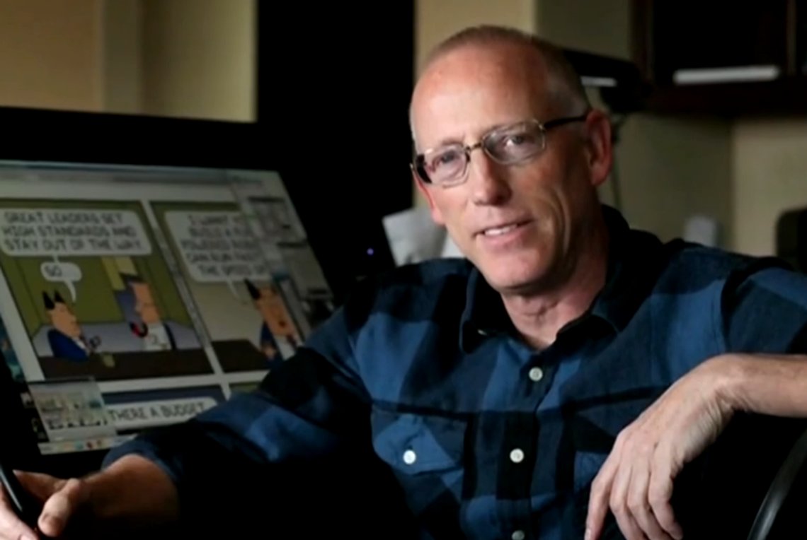 Scott Adams. Skjermbilde: CBS News. Scott Adams. Skjermbilde: CBS News.