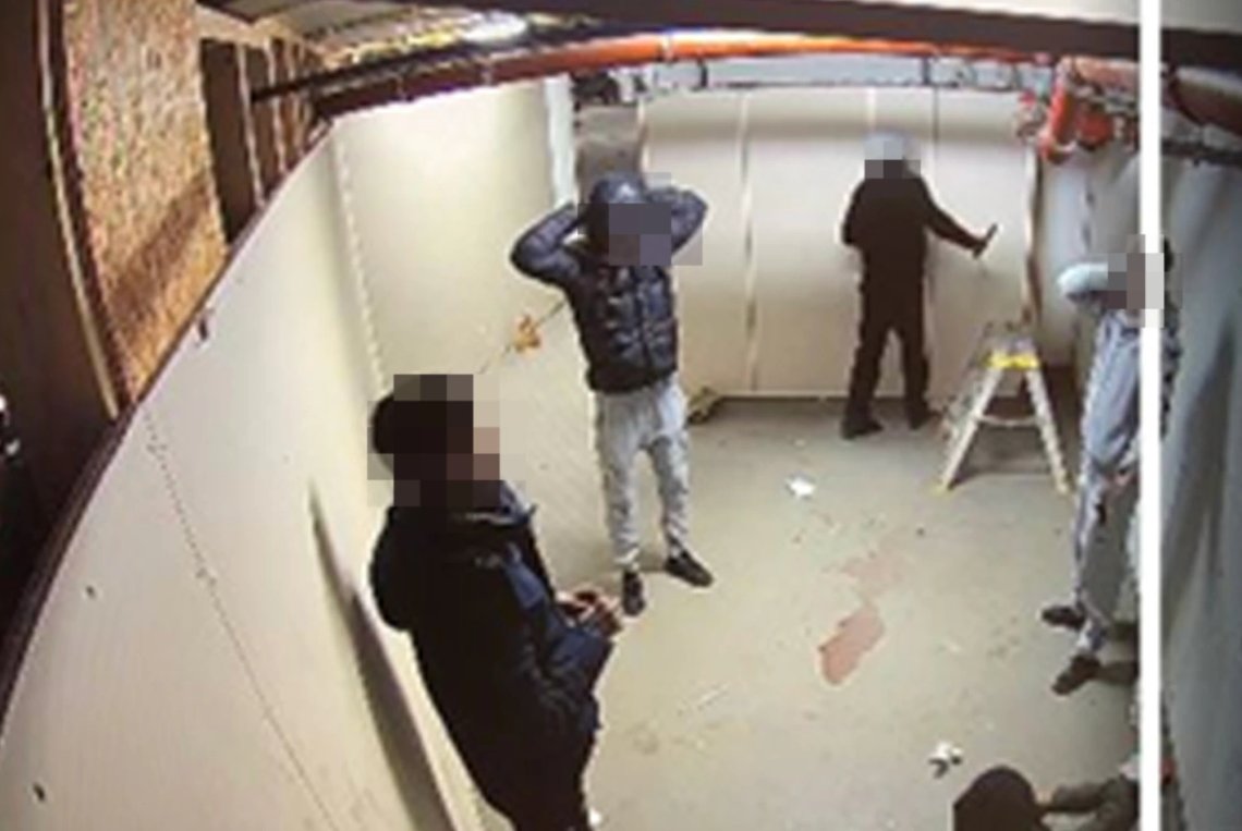 Videoovervåkning fra sak som politiet har delt. Videoovervåkning fra sak som politiet har delt.