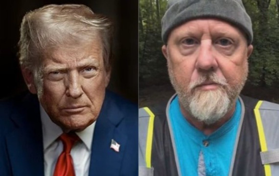 Trumps offisielle presidentportrett, tatt i juni 2025 av Daniel Torok. Kilde: Wikimedia. Peter Andrew Stinson, tiltalt for drapstrusler mot Trump. Skjermbilde fra X. Trumps offisielle presidentportrett, tatt i juni 2025 av Daniel Torok. Kilde: Wikimedia. Peter Andrew Stinson, tiltalt for drapstrusler mot Trump. Skjermbilde fra X.