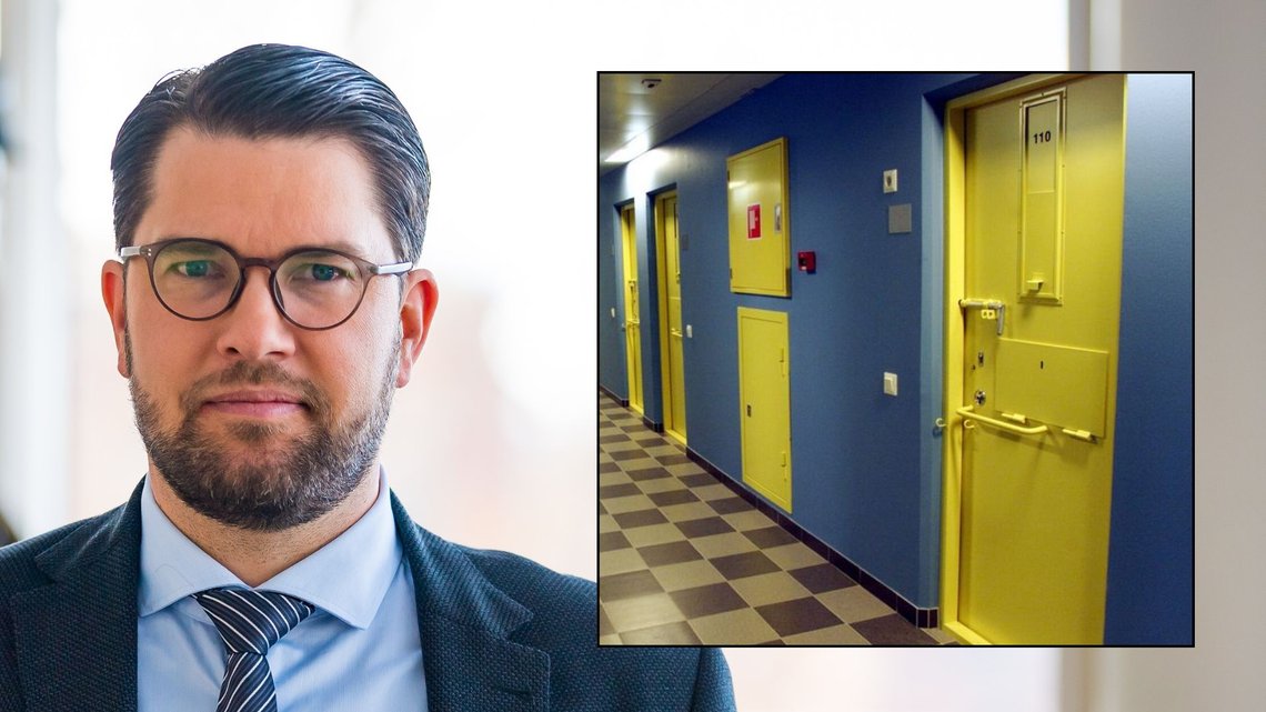 FORNØYD: Partileder Jimmie Åkesson (SD) jubler etter Sverige har inngått en avtale med Estland for å sende flere hundre fanger til Tartu-fengselet.
Foto: Sverigedemokraterna/Wikimedia Commons FORNØYD: Partileder Jimmie Åkesson (SD) jubler etter Sverige har inngått en avtale med Estland for å sende flere hundre fanger til Tartu-fengselet.
Foto: Sverigedemokraterna/Wikimedia Commons