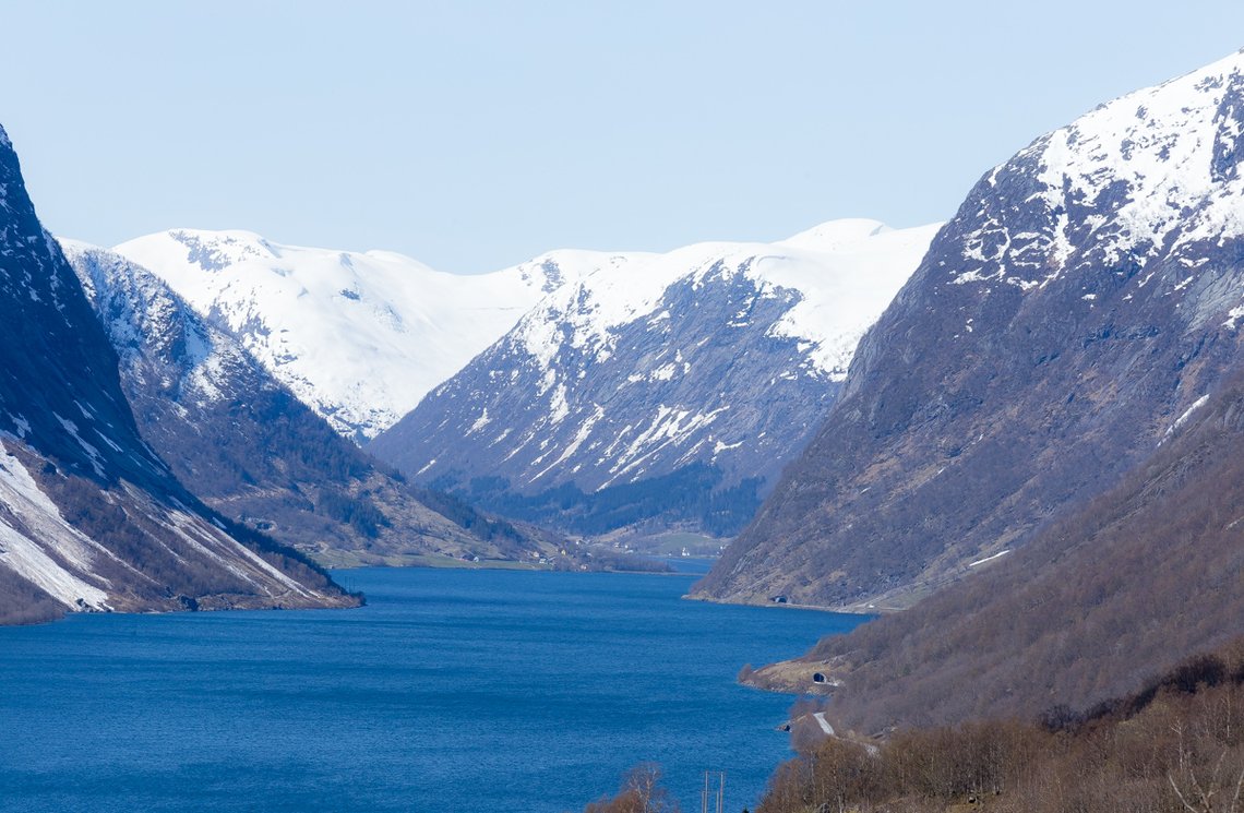 Kjøsnesfjorden sett fra Lunde. Foto: Wikimedia Commons Kjøsnesfjorden sett fra Lunde. Foto: Wikimedia Commons