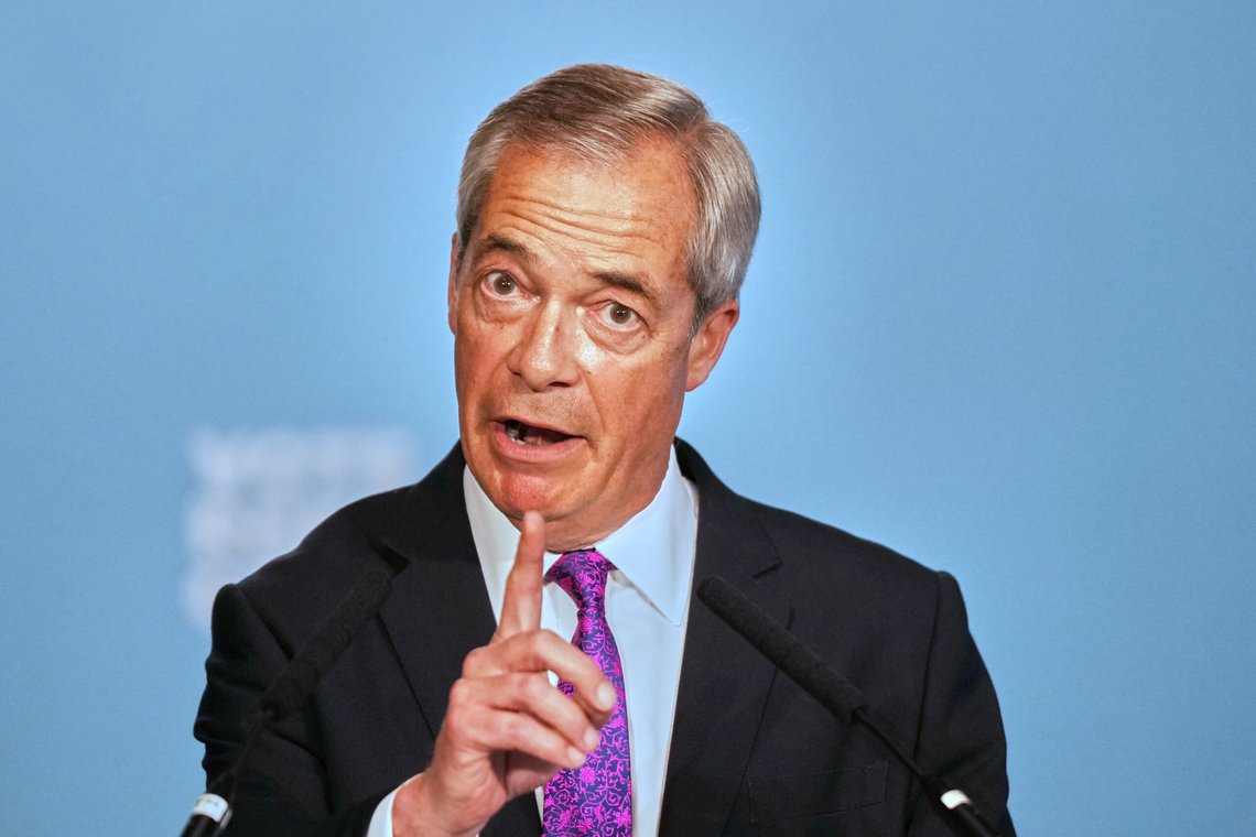 Nigel Farage, leader of the Reform UK party speaks at an event in London, Tuesday, May 27, 2025. (AP Photo/Alastair Grant) Nigel Farage, leader of the Reform UK party speaks at an event in London, Tuesday, May 27, 2025. (AP Photo/Alastair Grant)