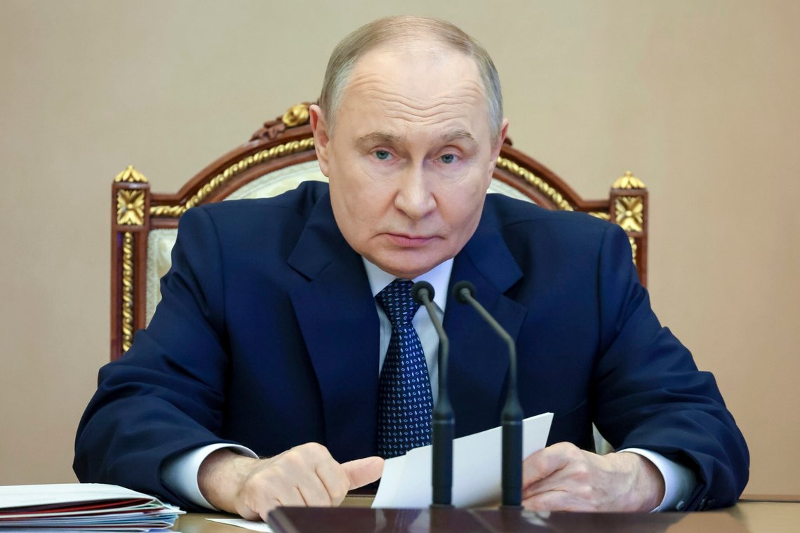Russian President Vladimir Putin chairs a meeting on state arms program in Moscow, Russia, Wednesday, June 11, 2025. (Vyacheslav Prokofyev, Sputnik, Kremlin Pool Photo via AP) Russian President Vladimir Putin chairs a meeting on state arms program in Moscow, Russia, Wednesday, June 11, 2025. (Vyacheslav Prokofyev, Sputnik, Kremlin Pool Photo via AP)