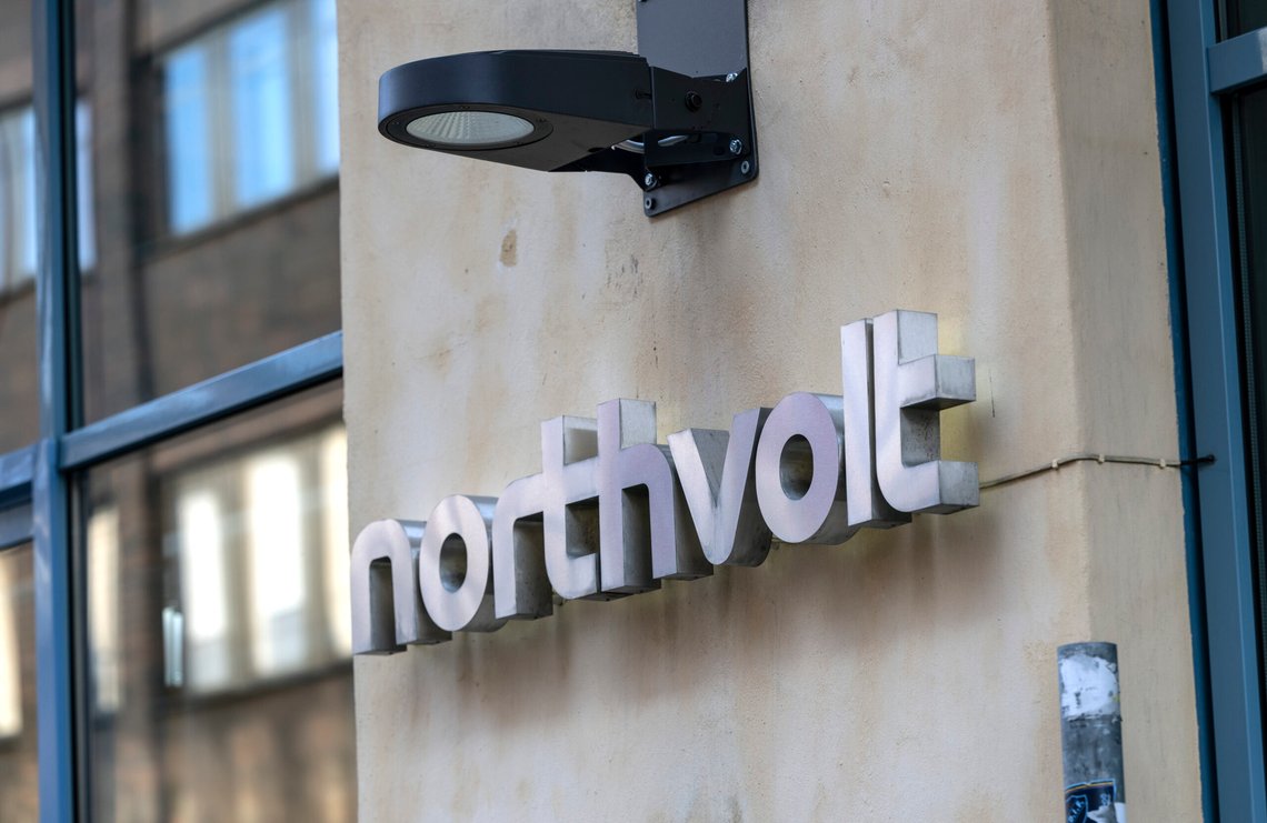 Northvolts kontor i Stockholm etter at det ble kjent at 1 600 personer må forlate den kriserammede batteriprodusenten Northvolt. Foto: Anders Wiklund, TT-NTB. Northvolts kontor i Stockholm etter at det ble kjent at 1 600 personer må forlate den kriserammede batteriprodusenten Northvolt. Foto: Anders Wiklund, TT-NTB.