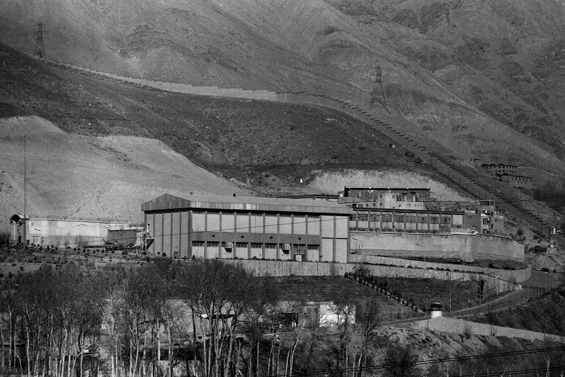 FILE - This January 1987, file photo shows Evin prison in Tehran, Iran. Two women who are dual British-Australian citizens and an Australian man have been detained in Iran, one of them sentenced to 10 years in prison, Australia's government and media said Wednesday, Sept. 11, 2019. Australia's Department of Foreign Affairs and Trade said it was providing consular assistance to the families of all three. The department said it could not comment further due to privacy obligations. (AP Photo, File) FILE - This January 1987, file photo shows Evin prison in Tehran, Iran. Two women who are dual British-Australian citizens and an Australian man have been detained in Iran, one of them sentenced to 10 years in prison, Australia's government and media said Wednesday, Sept. 11, 2019. Australia's Department of Foreign Affairs and Trade said it was providing consular assistance to the families of all three. The department said it could not comment further due to privacy obligations. (AP Photo, File)