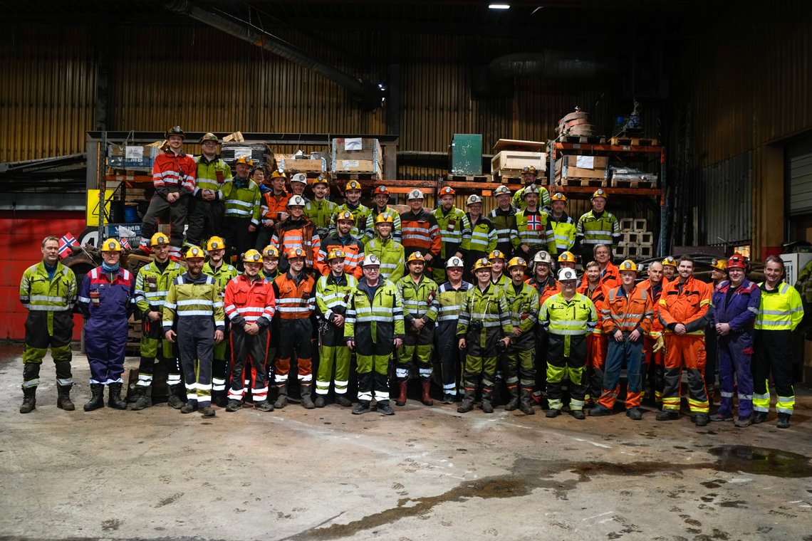 Norges siste kullgruvearbeidere. 30. juni stenger Gruve 7 på Svalbard, og kun arbeidet med å rydde opp gjenstår. Foto: Cornelius Poppe / NTB Norges siste kullgruvearbeidere. 30. juni stenger Gruve 7 på Svalbard, og kun arbeidet med å rydde opp gjenstår. Foto: Cornelius Poppe / NTB