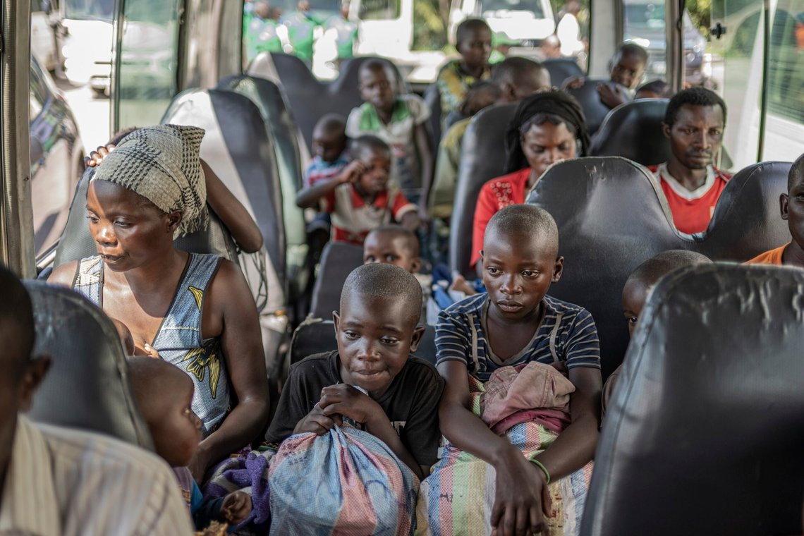 Rwandan refugees who were living in eastern Congo since the 1994 Rwanda genocide are repatriated by bus from Goma, Democratic Republic of the Congo, May 17, 2025. (AP Photo/Moses Sawasawa) Rwandan refugees who were living in eastern Congo since the 1994 Rwanda genocide are repatriated by bus from Goma, Democratic Republic of the Congo, May 17, 2025. (AP Photo/Moses Sawasawa)