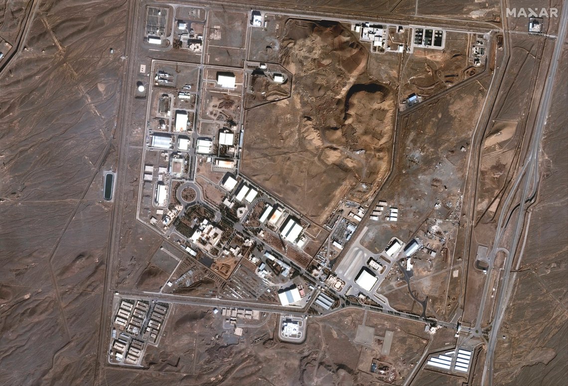 This satellite image provided by Maxar Technologies shows the Natanz nuclear facility in Iran on Jan. 24, 2025. (Maxar Technologies via AP) This satellite image provided by Maxar Technologies shows the Natanz nuclear facility in Iran on Jan. 24, 2025. (Maxar Technologies via AP)