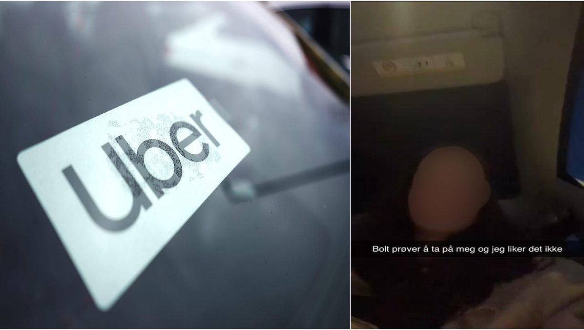 Kvinnen begynte å filme da sjåføren nektet å slippe henne ut. Da ble han rasende. Foto: Skjermdump fra Uber-tur (privat) og AP Photo/Nam Y. Huh Kvinnen begynte å filme da sjåføren nektet å slippe henne ut. Da ble han rasende. Foto: Skjermdump fra Uber-tur (privat) og AP Photo/Nam Y. Huh
