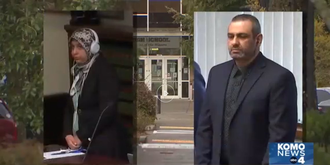Ihsan og Zahraa Ali. Skjermdump fra Komo News Ihsan og Zahraa Ali. Skjermdump fra Komo News