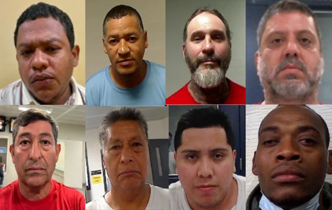 Fotokilde: DHS. - De verste av de verste kriminelle ulovlige innvandrerne arrestert i Florida og sendt til Alligator Alcatraz. Blant dem er mordere, pedofile og voldtektsmenn. Fotokilde: DHS. - De verste av de verste kriminelle ulovlige innvandrerne arrestert i Florida og sendt til Alligator Alcatraz. Blant dem er mordere, pedofile og voldtektsmenn.