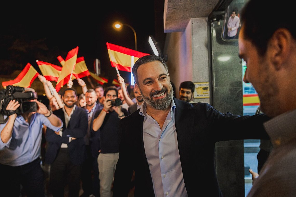 49 år gamle Santiago Abascal Conde leder det spanske partiet VOX. Foto: VOX España CC0 1.0 49 år gamle Santiago Abascal Conde leder det spanske partiet VOX. Foto: VOX España CC0 1.0