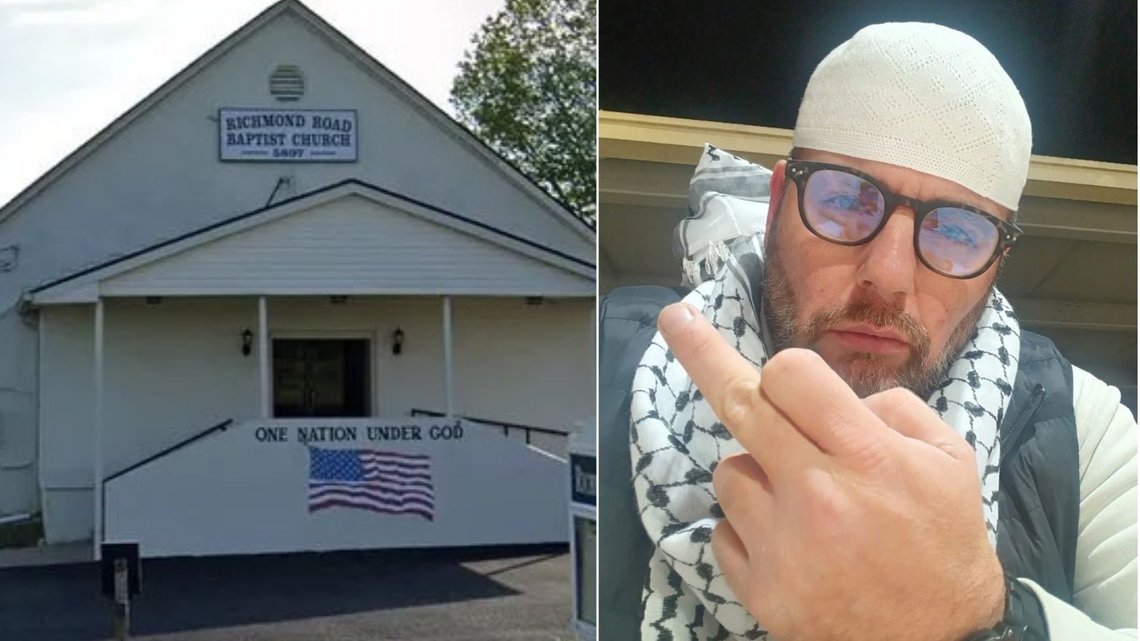 SKYTING: Den muslimske gjerningsmannen Guy House skjøt og drepte to kvinner ved en kirke i Kentucky. Foto: X SKYTING: Den muslimske gjerningsmannen Guy House skjøt og drepte to kvinner ved en kirke i Kentucky. Foto: X