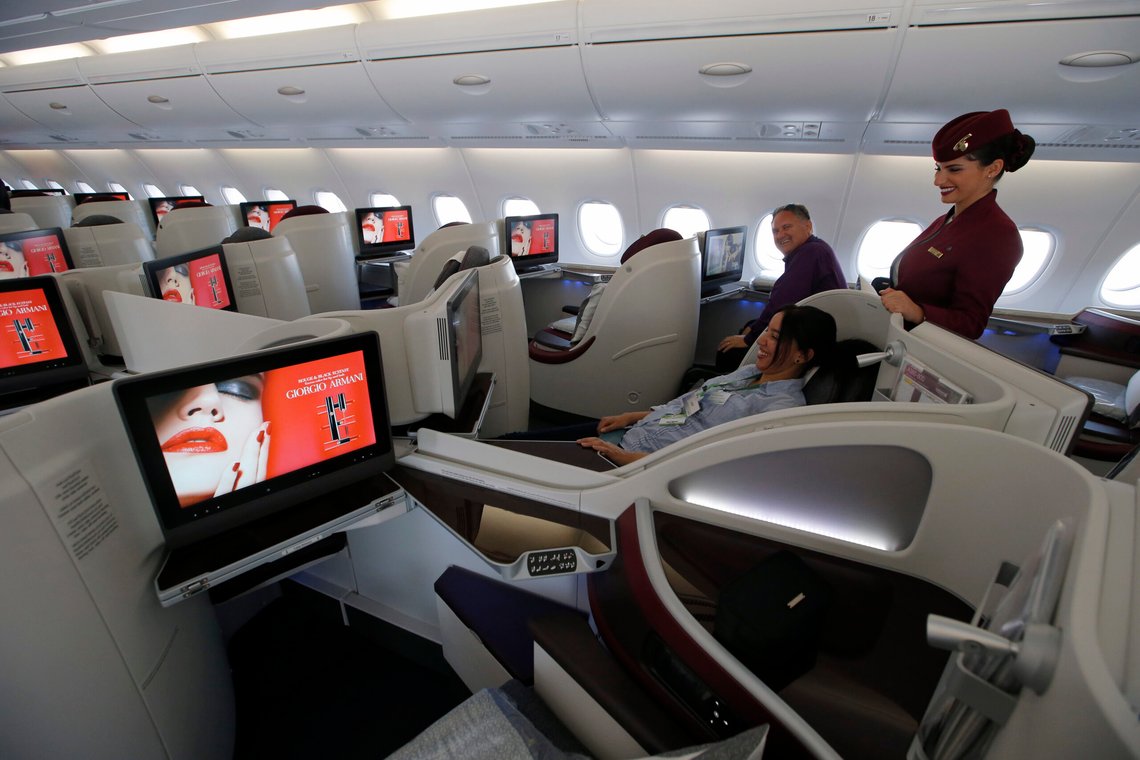 Dette liker ikke MDG og vil skatte de som flyr business klasse. Foto: AP/Francois Mori/NTB Dette liker ikke MDG og vil skatte de som flyr business klasse. Foto: AP/Francois Mori/NTB