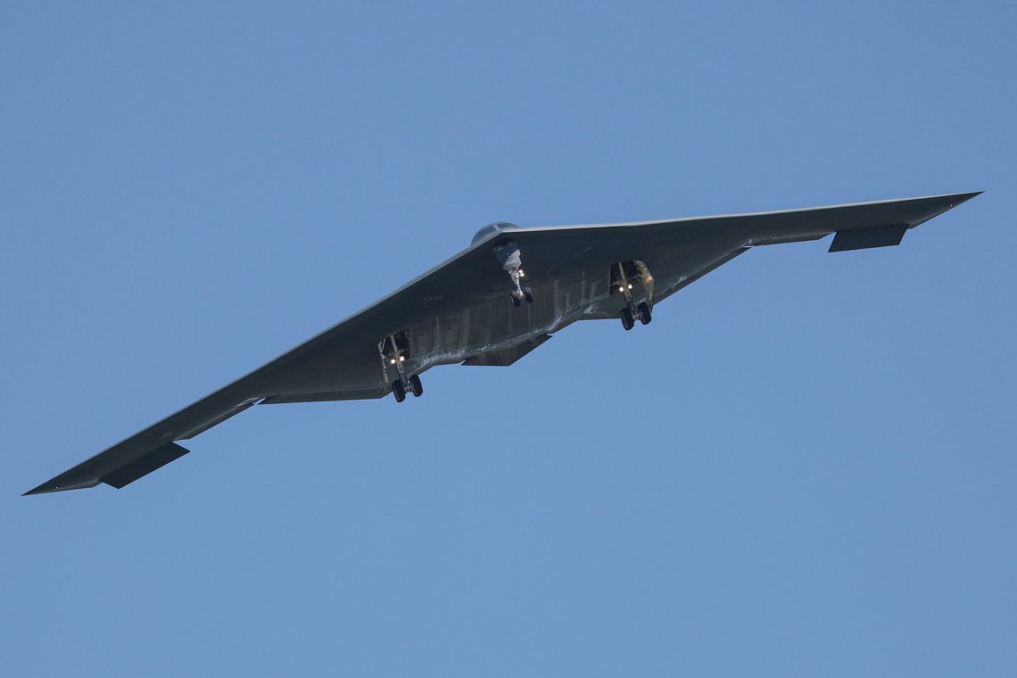 Et B-2 bombefly ankommer Whiteman Air Force Base i Missouri, 22. juni 2025. Foto: AP/David Smith/NTB Et B-2 bombefly ankommer Whiteman Air Force Base i Missouri, 22. juni 2025. Foto: AP/David Smith/NTB