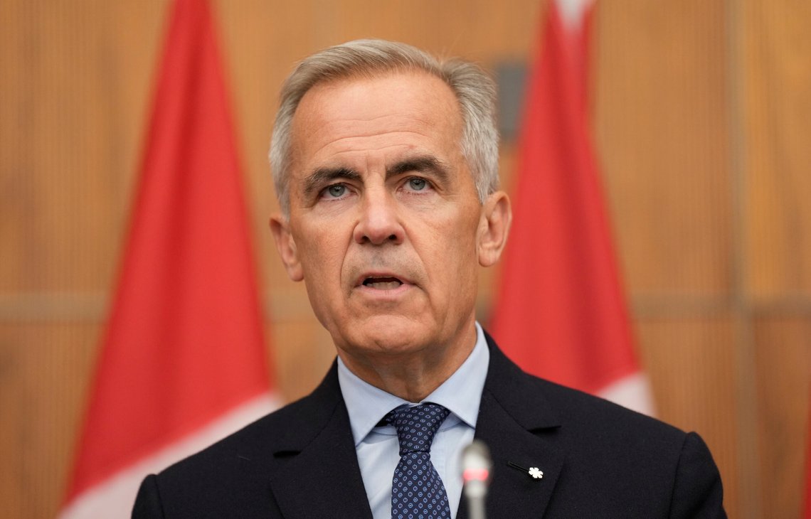 Canadas statsminister Mark Carney snakker med pressen under en pressekonferanse i Ottawa onsdag. Foto: Adrian Wyld, The Canadian Press / AP / NTB Canadas statsminister Mark Carney snakker med pressen under en pressekonferanse i Ottawa onsdag. Foto: Adrian Wyld, The Canadian Press / AP / NTB