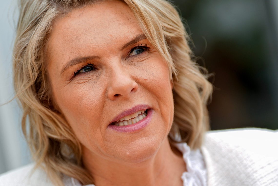 Oslo 20250729.
Fremskrittspartiets leder Sylvi Listhaug under Norway Cup på Ekebergsletta tirsdag.
Foto: Lise Åserud / NTB Oslo 20250729.
Fremskrittspartiets leder Sylvi Listhaug under Norway Cup på Ekebergsletta tirsdag.
Foto: Lise Åserud / NTB