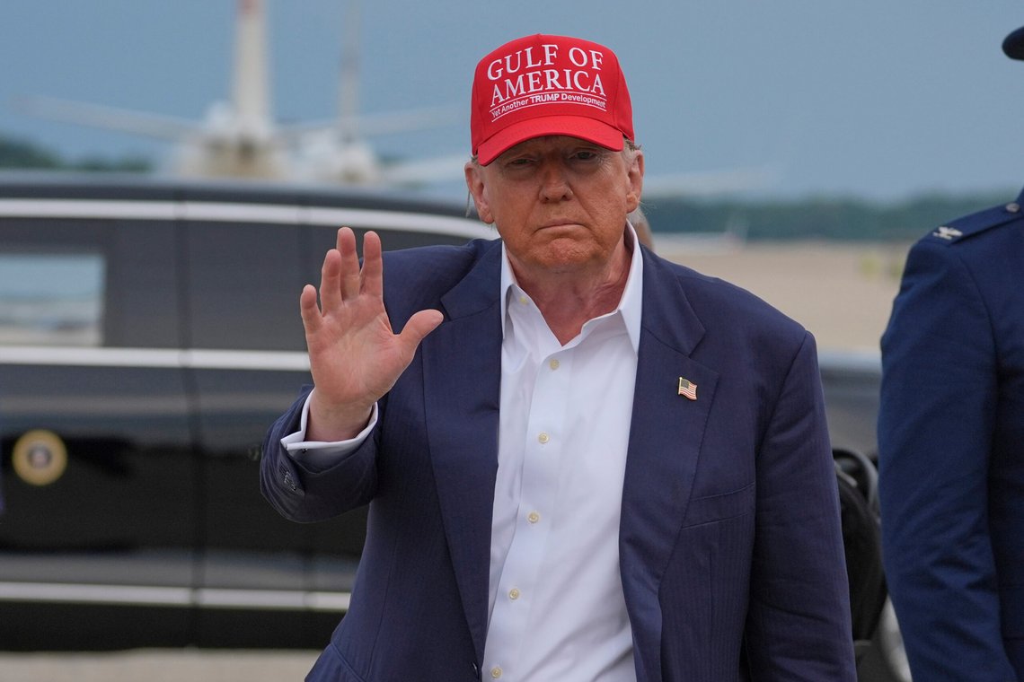 USAs president Donald Trump uttaler at Israel har akseptert betingelsene for en 60 dagers våpenhvile på Gazastripen. Foto: AP/Evan Vucci/NTB USAs president Donald Trump uttaler at Israel har akseptert betingelsene for en 60 dagers våpenhvile på Gazastripen. Foto: AP/Evan Vucci/NTB
