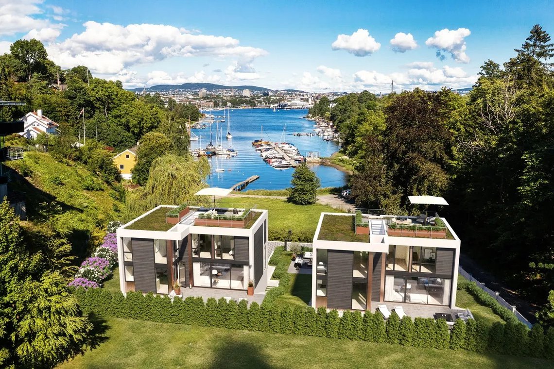 3D-illustrasjon av de planlagte nye byggene på Bygdøy. Illustrasjon: Plyo. Hentet fra: https://www.aftenposten.no/oslo/i/dRAQqo/her-skal-det-bygges-to-nye-luksusvillaer-i-strandsonen-paa-bygdoey 3D-illustrasjon av de planlagte nye byggene på Bygdøy. Illustrasjon: Plyo. Hentet fra: https://www.aftenposten.no/oslo/i/dRAQqo/her-skal-det-bygges-to-nye-luksusvillaer-i-strandsonen-paa-bygdoey