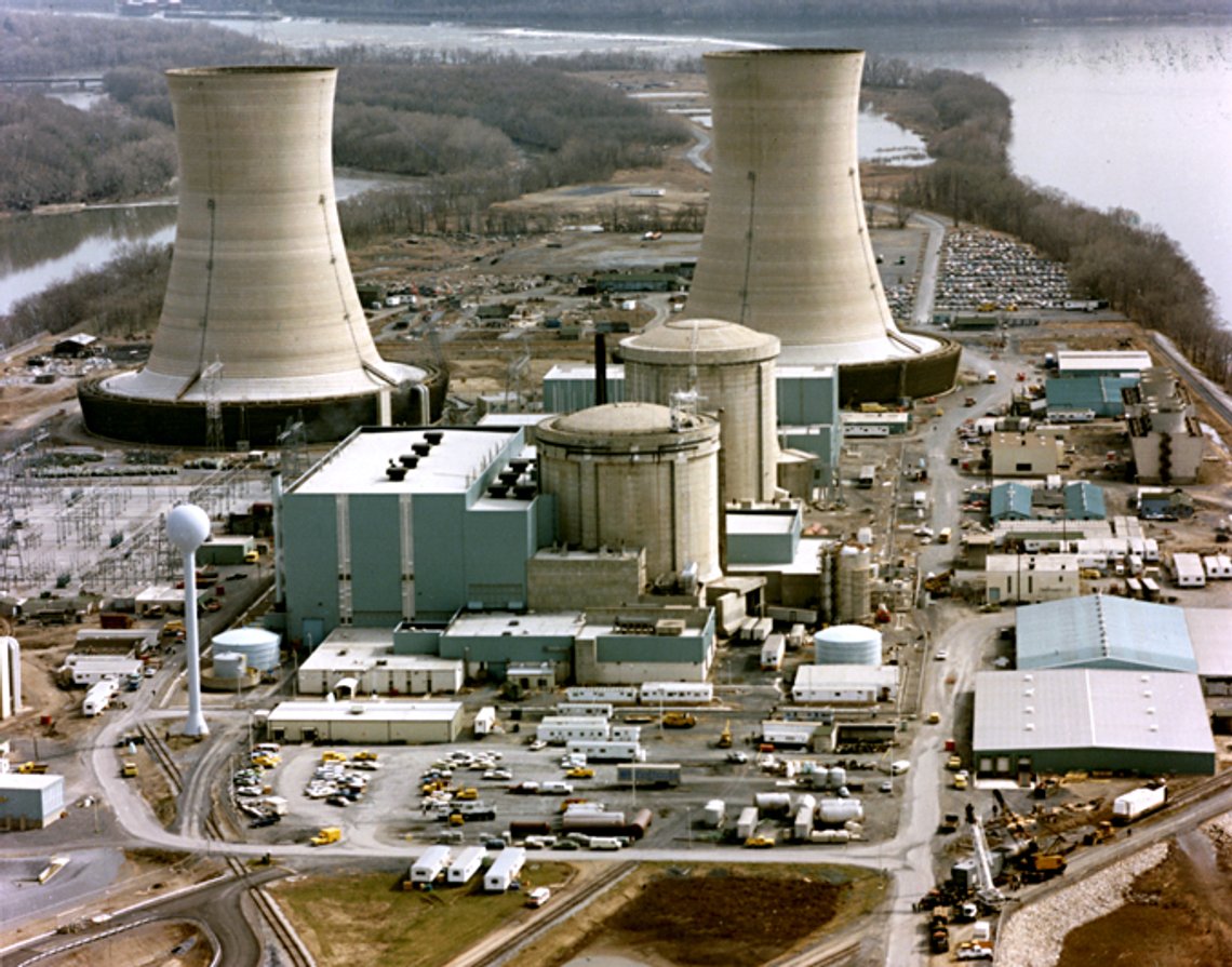 Three Mile Island. Foto: United States Department of Energy/ Free domain/ Wikimedia Three Mile Island. Foto: United States Department of Energy/ Free domain/ Wikimedia