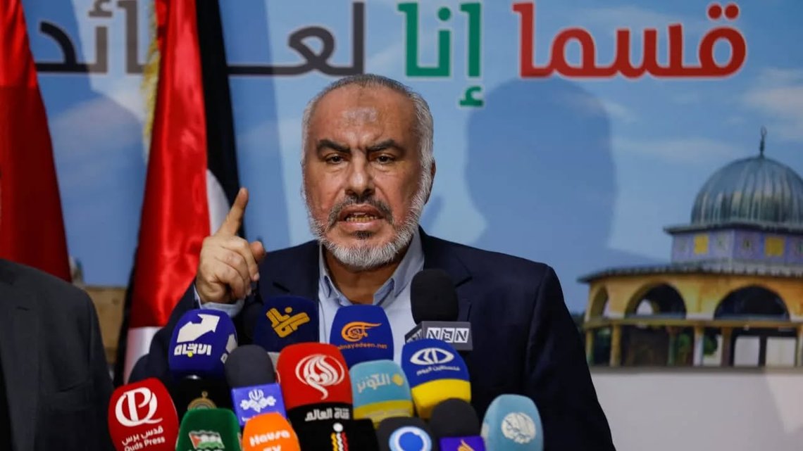 Ghazi Hamad anser landenes anerkjennelse av Palestina som en belønning for terrorangrepene 7. oktober 2023. Foto: Skjermbilde Ghazi Hamad anser landenes anerkjennelse av Palestina som en belønning for terrorangrepene 7. oktober 2023. Foto: Skjermbilde