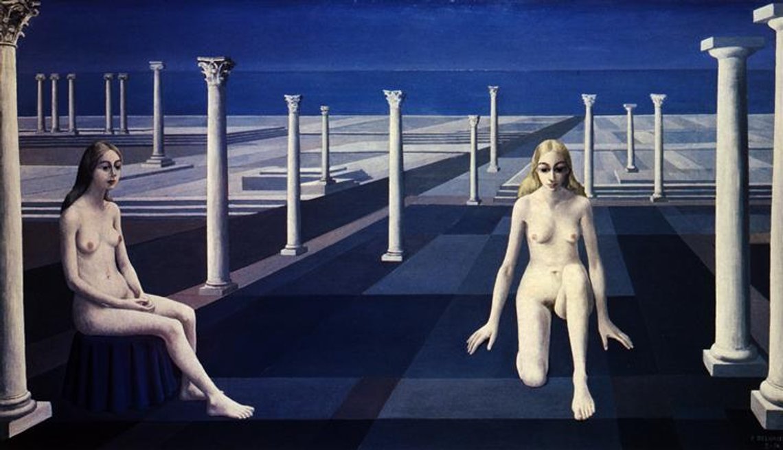 Paul Delvaux Dialogue (1974) Paul Delvaux Dialogue (1974)