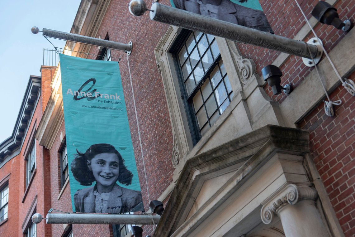 The "Anne Frank the Exhibition" during its opening on International Holocaust Remembrance Day at the Center for Jewish History, Monday, Jan. 27, 2025, in New York. (AP Photo/Julia Demaree Nikhinson) The "Anne Frank the Exhibition" during its opening on International Holocaust Remembrance Day at the Center for Jewish History, Monday, Jan. 27, 2025, in New York. (AP Photo/Julia Demaree Nikhinson)