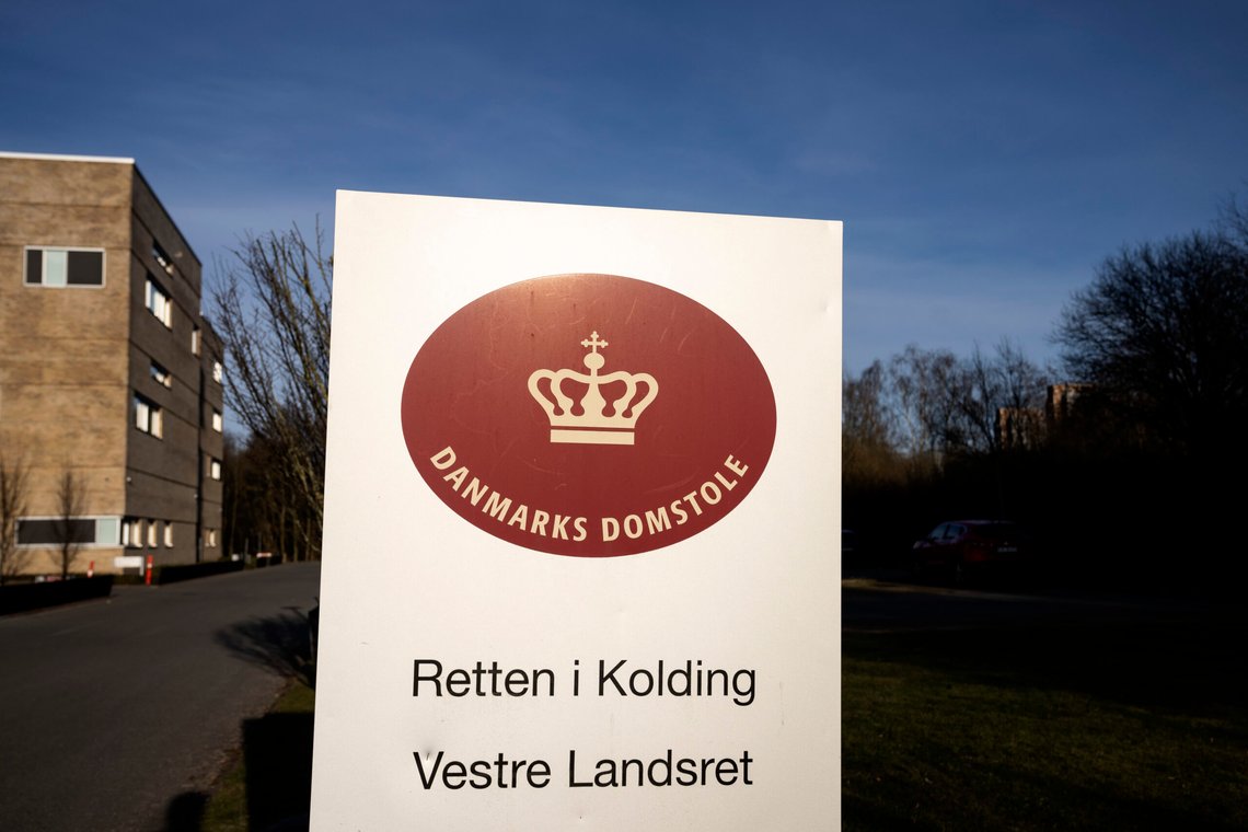 Retten i Kolding mandag den 17. marts 2025. Retten i Kolding er Danmarks 3. største blandt de 24 byretter. Retskredsen har ca. 290.000 indbyggere og omfatter Billund, Fredericia, Kolding og Vejle kommuner. (Foto: Bo Amstrup/Ritzau Scanpix) Retten i Kolding mandag den 17. marts 2025. Retten i Kolding er Danmarks 3. største blandt de 24 byretter. Retskredsen har ca. 290.000 indbyggere og omfatter Billund, Fredericia, Kolding og Vejle kommuner. (Foto: Bo Amstrup/Ritzau Scanpix)