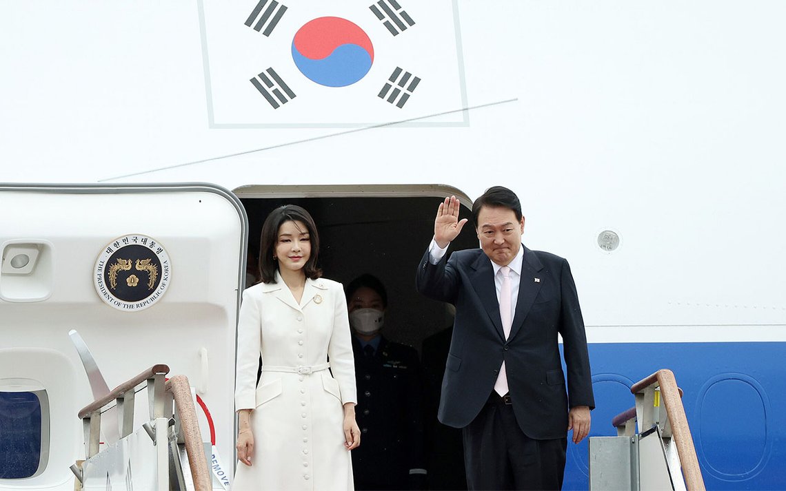 Tidligere førstedame Kim Keon Hee og president Yoon Suk Yeol. Foto: Jeon Han CC BY 2.0 Tidligere førstedame Kim Keon Hee og president Yoon Suk Yeol. Foto: Jeon Han CC BY 2.0