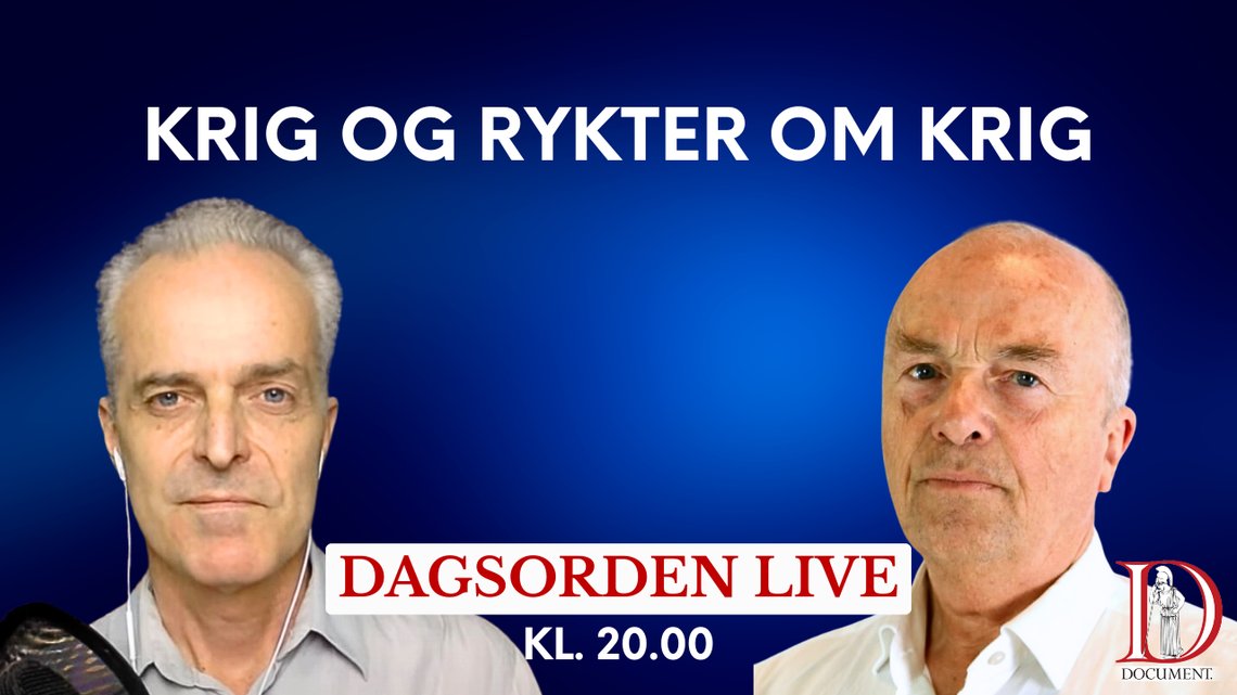 DIREKTE: Det er klart for Dagsorden LIVE med Hans Rustad og Christian Skaug. DIREKTE: Det er klart for Dagsorden LIVE med Hans Rustad og Christian Skaug.