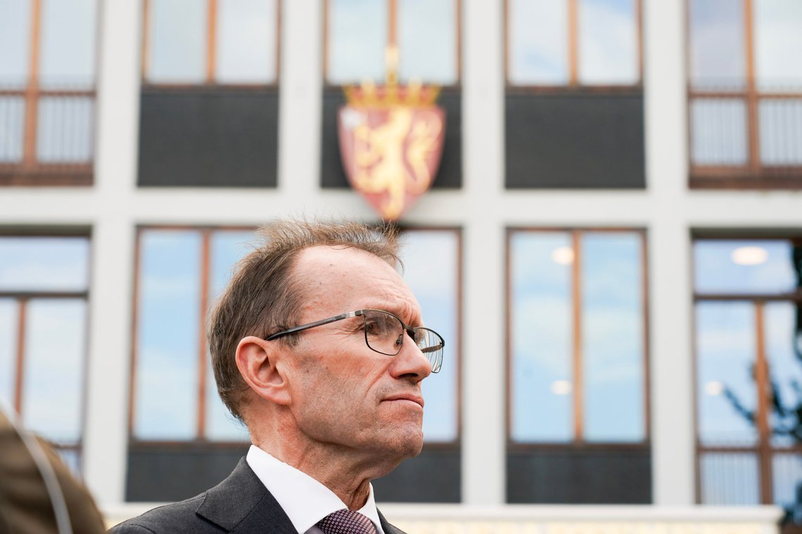 Oslo 20250910.
Utenriksminister Espen Barth Eide (Ap) møter pressen på UD.
Foto: Gorm Kallestad / NTB Oslo 20250910.
Utenriksminister Espen Barth Eide (Ap) møter pressen på UD.
Foto: Gorm Kallestad / NTB