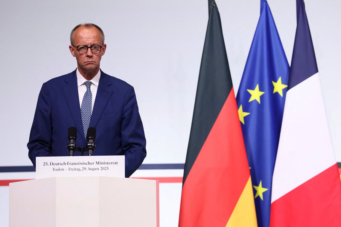 Tysklands forbundskansler Friedrich Merz ser bekymret ut, med god grunn. Foto: Manon Cruz /AP/ NTB Tysklands forbundskansler Friedrich Merz ser bekymret ut, med god grunn. Foto: Manon Cruz /AP/ NTB