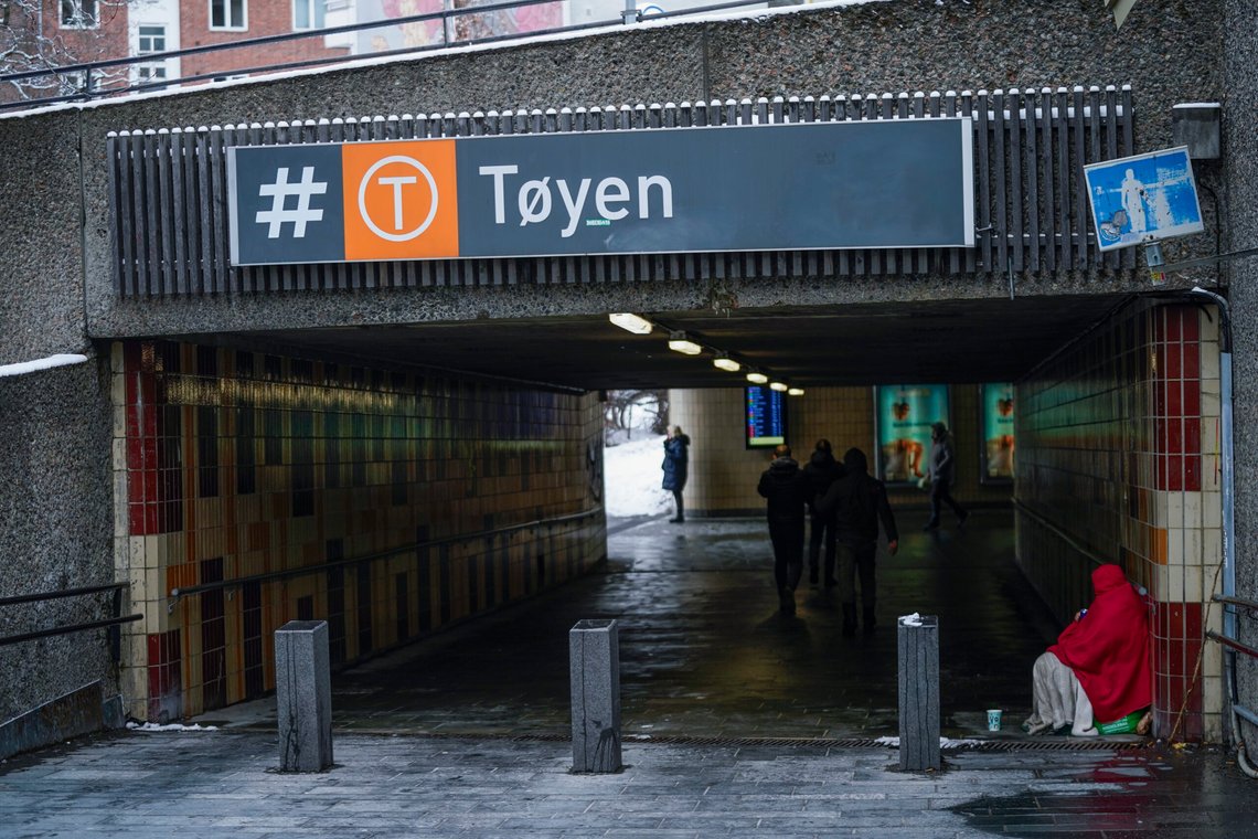 Oslo 20240219.
Tøyen stasjon på T-bane linje 5 Ringen i Oslo.
Foto: Lise Åserud / NTB Oslo 20240219.
Tøyen stasjon på T-bane linje 5 Ringen i Oslo.
Foto: Lise Åserud / NTB