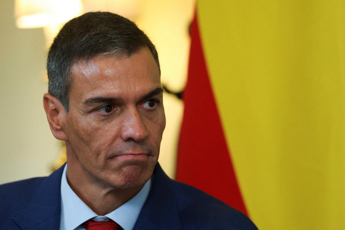Spanias statsminister Pedro Sánchez er ingen venn av Israel. Foto: Toby Melville / Pool Photo via AP / NTB Spanias statsminister Pedro Sánchez er ingen venn av Israel. Foto: Toby Melville / Pool Photo via AP / NTB