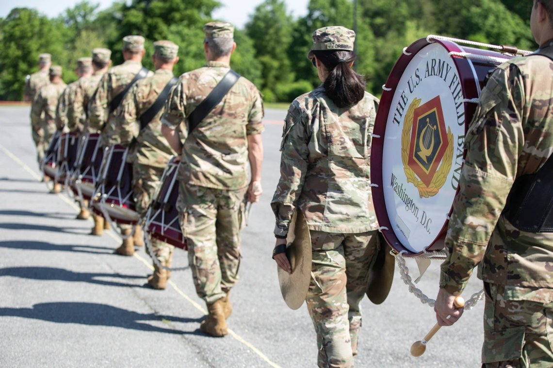 United States Army Field Band på øvelse. Foto: U.S. Army Field Band United States Army Field Band på øvelse. Foto: U.S. Army Field Band