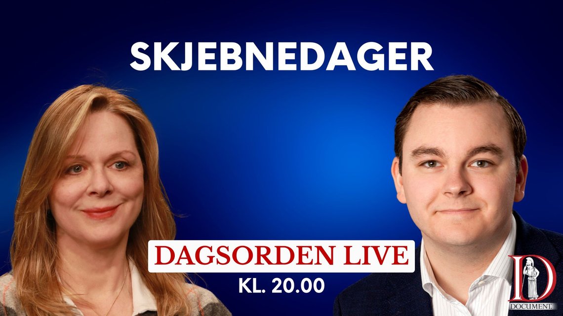 FREDAG: Merete Skar og Espen Teigen er klare for ukens siste utgave av Dagsorden. FREDAG: Merete Skar og Espen Teigen er klare for ukens siste utgave av Dagsorden.