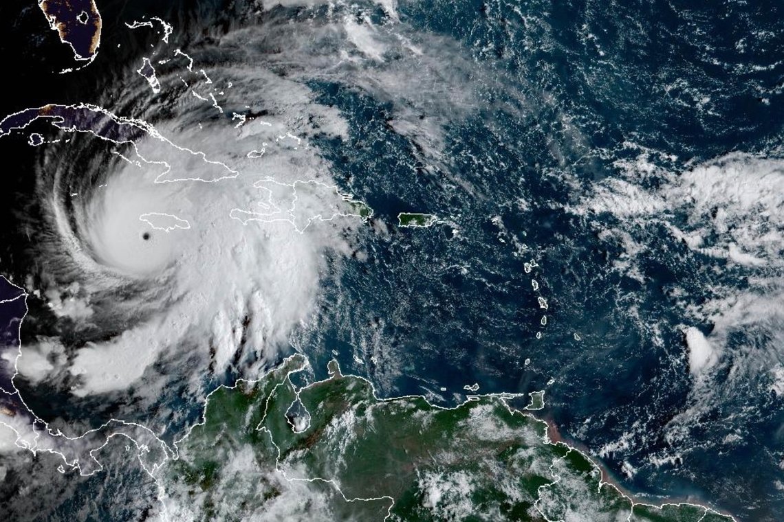 Orkanen Melissa går nå mot Cuba. Foto: NOAA via AP/NTB Orkanen Melissa går nå mot Cuba. Foto: NOAA via AP/NTB