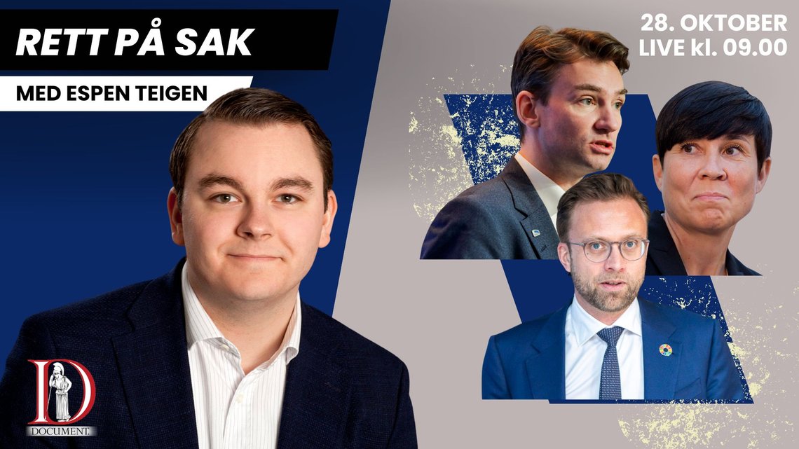 TIRSDAG: Espen Teigen er klar med dagens utgave av Rett på sak! TIRSDAG: Espen Teigen er klar med dagens utgave av Rett på sak!