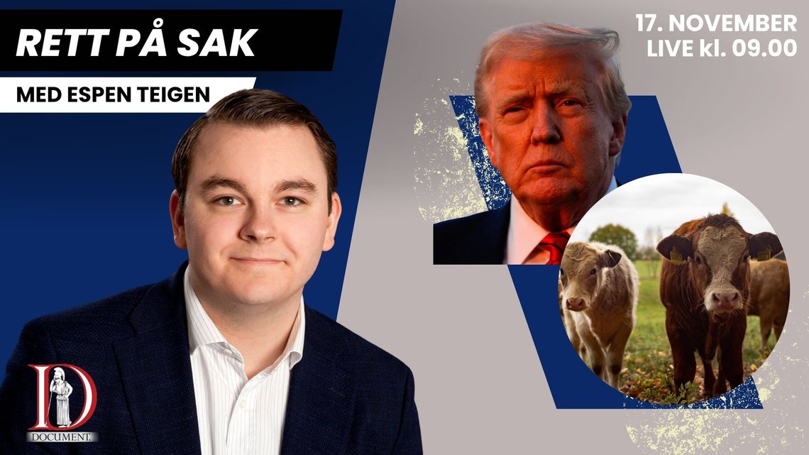 MANDAG: To kyr er døde på Boavaer-gård og Trump vil at republikanerne skal frigi Espstein-dokumentene. MANDAG: To kyr er døde på Boavaer-gård og Trump vil at republikanerne skal frigi Espstein-dokumentene.