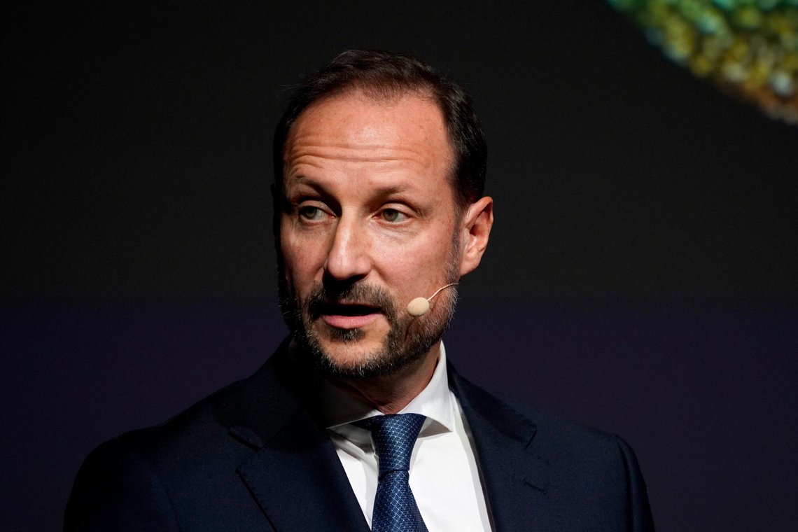 Oslo 20251105.
Kronprins Haakon holder tale på Norsk Redaktørforenings 75-årsjubileum onsdag morgen.
Foto: Ole Berg-Rusten / NTB Oslo 20251105.
Kronprins Haakon holder tale på Norsk Redaktørforenings 75-årsjubileum onsdag morgen.
Foto: Ole Berg-Rusten / NTB