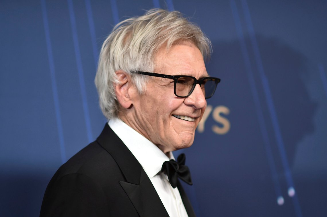 Harrison Ford arrives at the 77th Primetime Emmy Awards on Sunday, Sept. 14, 2025, at the Peacock Theater in Los Angeles. (Photo by Richard Shotwell/Invision/AP) Harrison Ford arrives at the 77th Primetime Emmy Awards on Sunday, Sept. 14, 2025, at the Peacock Theater in Los Angeles. (Photo by Richard Shotwell/Invision/AP)