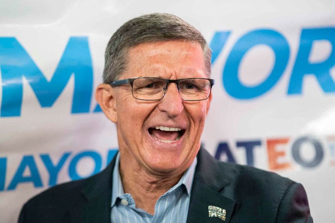 FILE - Michael Flynn, former national security adviser to former President Donald Trump, speaks to attendees as he endorses New York City mayoral candidate Fernando Mateo during a campaign event on June 3, 2021, in Staten Island, N.Y. The Georgia prosecutor investigating whether then-President Donald Trump and others illegally tried to interfere in the 2020 election filed paperwork Friday, Oct. 7, seeking to compel testimony from a new batch of Trump allies, including former U.S. House Speaker Newt Gingrich and former national security adviser Michael Flynn. (AP Photo/Eduardo Munoz Alvarez, File) FILE - Michael Flynn, former national security adviser to former President Donald Trump, speaks to attendees as he endorses New York City mayoral candidate Fernando Mateo during a campaign event on June 3, 2021, in Staten Island, N.Y. The Georgia prosecutor investigating whether then-President Donald Trump and others illegally tried to interfere in the 2020 election filed paperwork Friday, Oct. 7, seeking to compel testimony from a new batch of Trump allies, including former U.S. House Speaker Newt Gingrich and former national security adviser Michael Flynn. (AP Photo/Eduardo Munoz Alvarez, File)