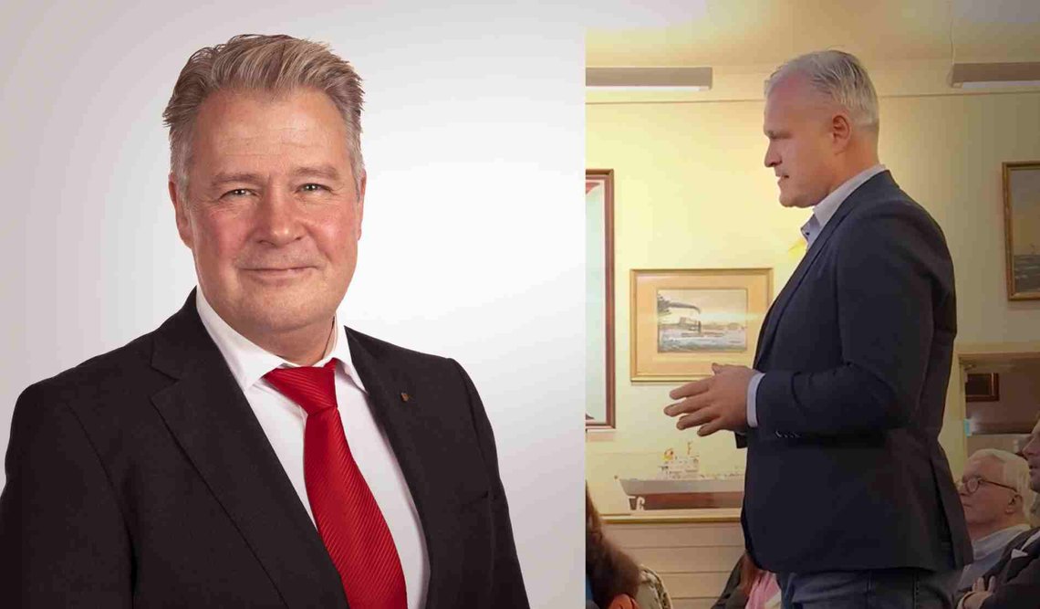 Leder Per-Willy Amundsen i kontroll- og konstitusjonskomiteen på Stortinget (t.v.) og Marius Reikerås (t.h.). (Foto: Stortinget/privat) Leder Per-Willy Amundsen i kontroll- og konstitusjonskomiteen på Stortinget (t.v.) og Marius Reikerås (t.h.). (Foto: Stortinget/privat)