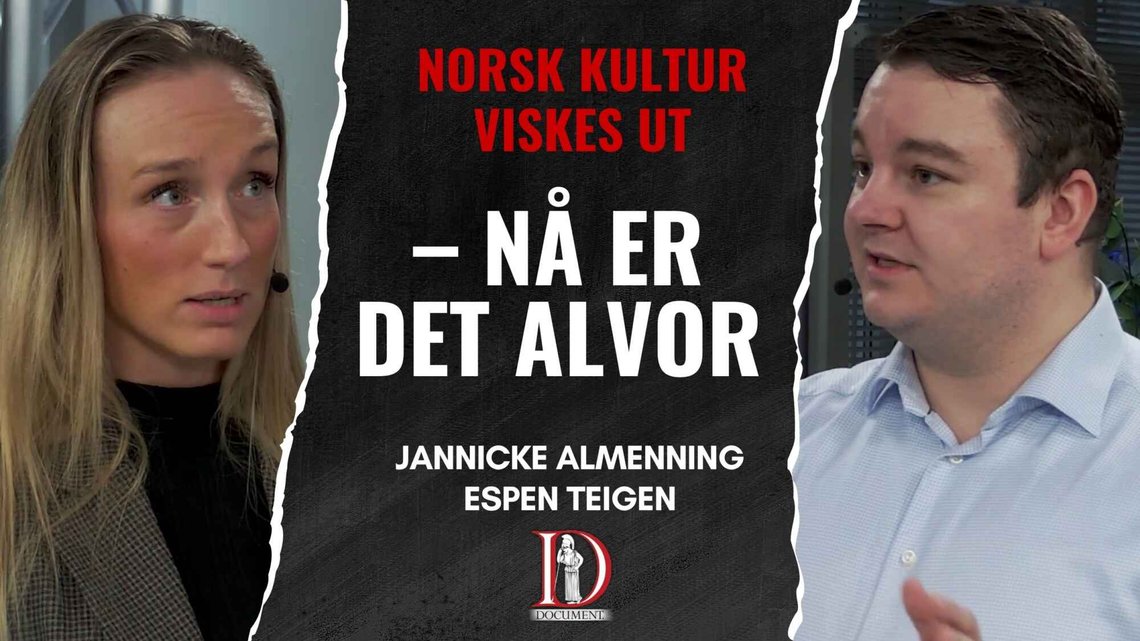 Jannicke Almenning er gründer og trebarnsmor. Nå tar hun kampen for norsk kultur, og mot det som er blitt et ideologisk angrep på familie og tradisjon. Jannicke Almenning er gründer og trebarnsmor. Nå tar hun kampen for norsk kultur, og mot det som er blitt et ideologisk angrep på familie og tradisjon.