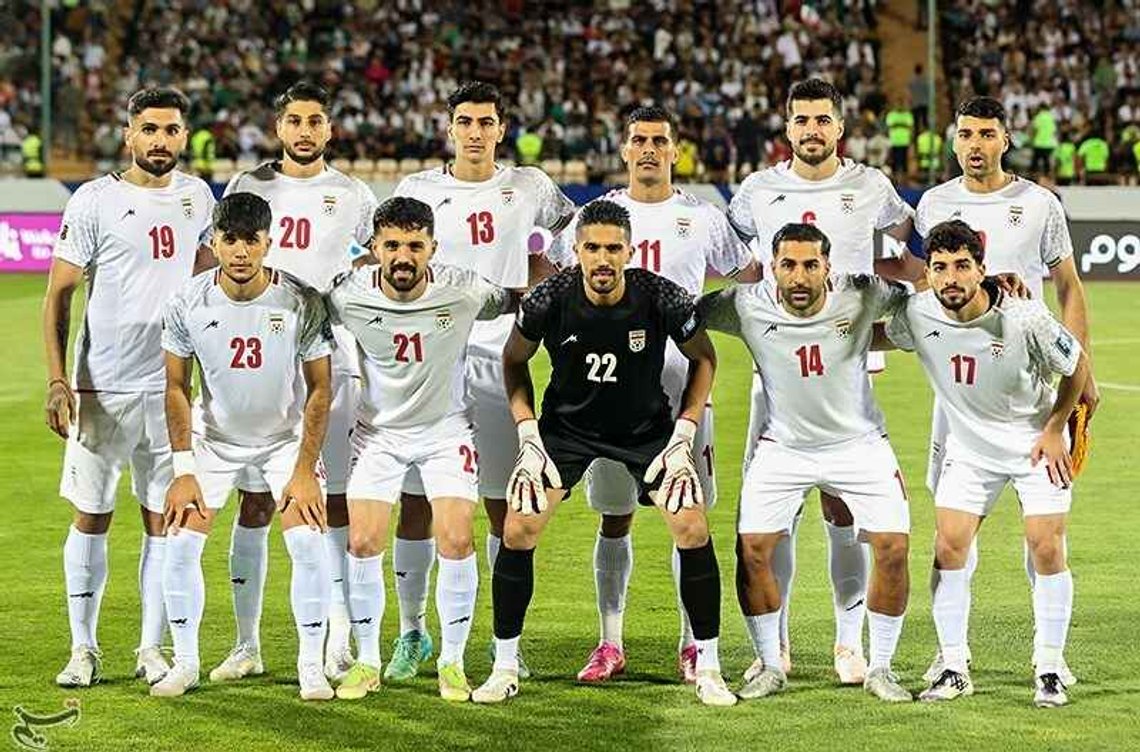 Irans fotballandslag juni 2025. Foto: Meghdad Madadi, Tasnim News Agency CC BY 4.0 Irans fotballandslag juni 2025. Foto: Meghdad Madadi, Tasnim News Agency CC BY 4.0