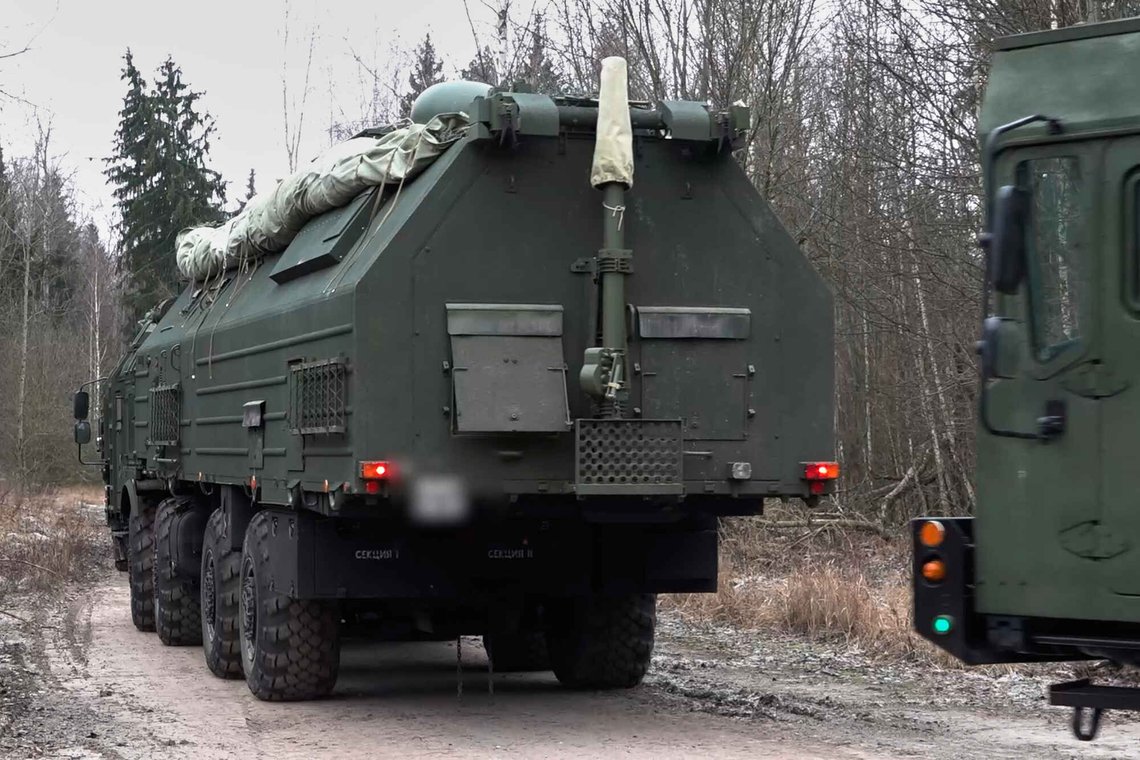 In this image made from video provided by Russian Defense Ministry Press Service on Monday, Dec. 29, 2025, A Russia's Oreshnik missile system is seen during a training in an undisclosed location in Belarus. (Russian Defense Ministry Press Service via AP) In this image made from video provided by Russian Defense Ministry Press Service on Monday, Dec. 29, 2025, A Russia's Oreshnik missile system is seen during a training in an undisclosed location in Belarus. (Russian Defense Ministry Press Service via AP)
