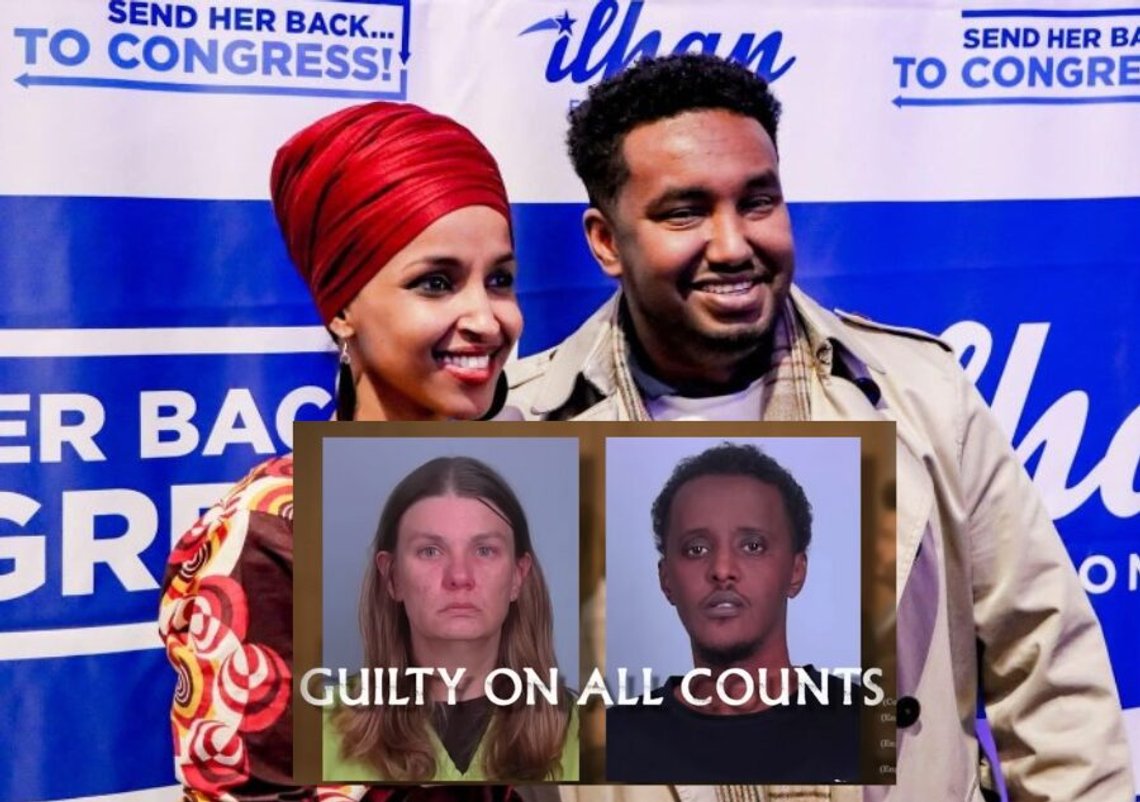 Hovedbilde: Den somaliske kongresskvinnen Ilhan Omar sammen med Hashi Said, som spilte en sentral rolle i den massive svindelen i Minnesota. Innsatt bilde: Hovedhjernen Aimee Bock og Salim Ahmed Said, en annen dømt svindler som stjal millioner og var tilknyttet Omar, som skrev loven som gjorde svindelen mulig. Hovedbilde: Den somaliske kongresskvinnen Ilhan Omar sammen med Hashi Said, som spilte en sentral rolle i den massive svindelen i Minnesota. Innsatt bilde: Hovedhjernen Aimee Bock og Salim Ahmed Said, en annen dømt svindler som stjal millioner og var tilknyttet Omar, som skrev loven som gjorde svindelen mulig.