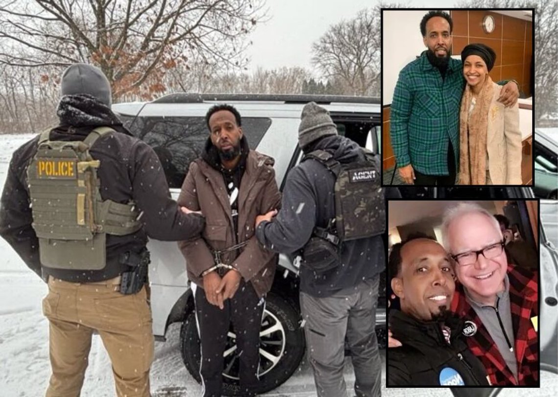 Abdul Dahir Ibrahim ble pågrepet av agenter fra Immigration and Customs Enforcement (ICE). Alle bildene er fra Department of Homeland Security. Abdul Dahir Ibrahim ble pågrepet av agenter fra Immigration and Customs Enforcement (ICE). Alle bildene er fra Department of Homeland Security.