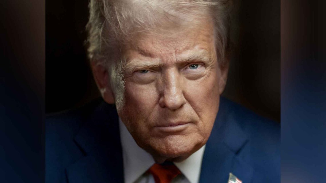 Det offisielle bildet av USAs 45 og 47. president. Det offisielle bildet av USAs 45 og 47. president.